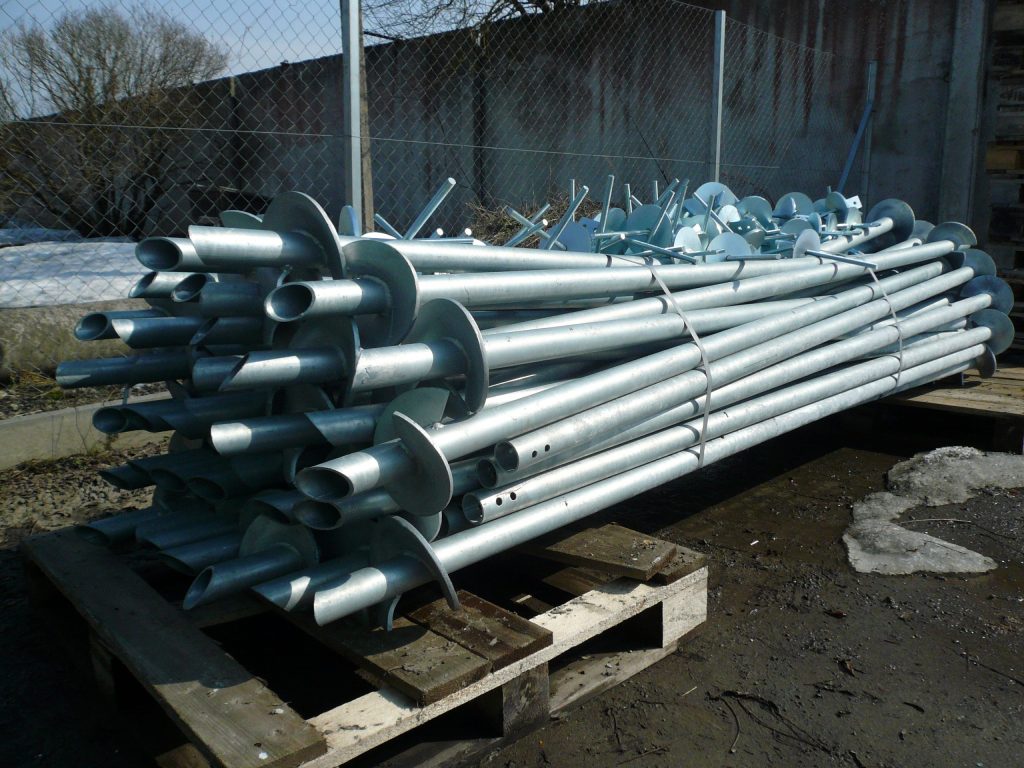 steel screw piles